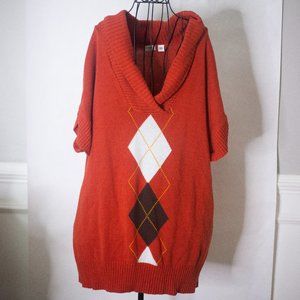 Cato's 18/20 Orange / Brown Fall Sweater